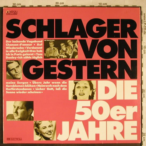 V.A.Schlager von Gestern-50er: Rosita Serano...Ursula Maury...,Foc, HörZu / EMI(134-32 470/71), D,  - 2LP - H9213 - 5,50 Euro