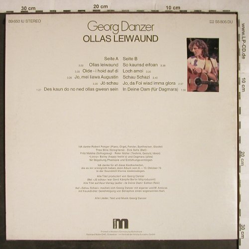 Danzer,Georg: Olias Leiwaund, vg+/m-, stoc, music rec.(89 650 IU), D, 1975 - LP - H9321 - 9,00 Euro