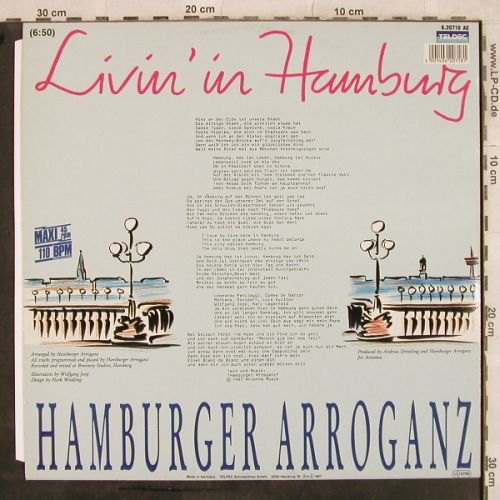Hamburger Arroganz: Livin'In Hamburg*2, Teldec(6.20718 AE), D, 1987 - 12inch - H9850 - 4,00 Euro