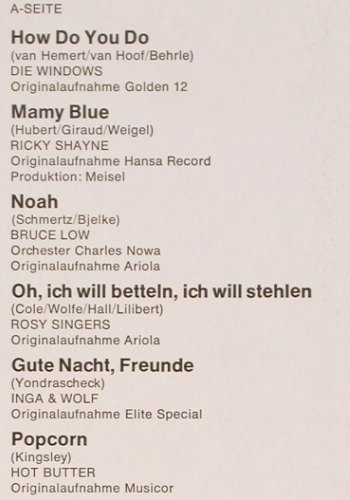 V.A.Schlagerrückblick'72: Windows, U.Jürgens... Tony Marshall, Discoton (61 210), D Typ: LP Best.-Nr.: V1007 Preis: 5,00 Euro