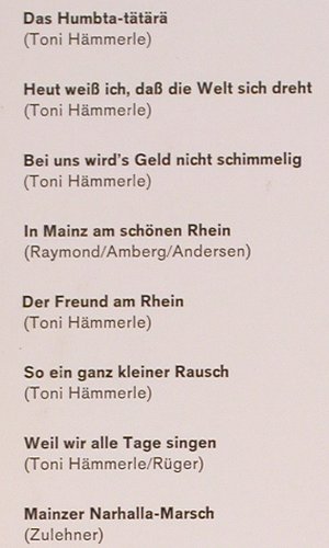 Neger,Ernst: In Mainz an schönen Rhein, Fono-Ring(FGLP 77 807), D,  - LP - V1009 - 5,00 Euro