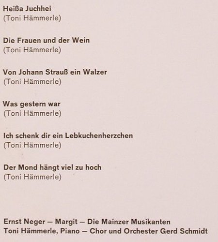 Neger,Ernst: In Mainz an schönen Rhein, Fono-Ring(FGLP 77 807), D,  - LP - V1009 - 5,00 Euro