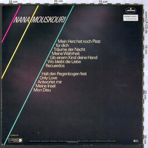 Mouskouri,Nana: Kleine Wahrheiten, Club Edition, Mercury(43 831 7), D, 1986 - LP - V1031 - 5,00 Euro