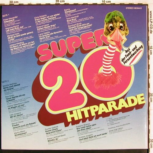 V.A.Super 20 - Hitparade: Peter Alexander... Andrea Jürgens, Ariola (669 440), D, 1978 Typ: LP Best.-Nr.: V1055 Preis: 4,00 Euro