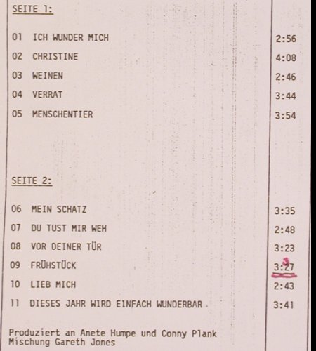 Pudelko: Mein Schatz, Label Copy No Cover, WEA(242 365-1), D, 1988 - LP - V1088 - 6,00 Euro