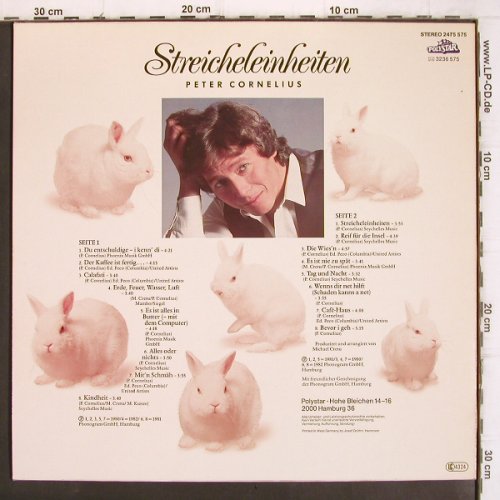 Cornelius,Peter: Streicheleinheiten, Polystar(2475 575), D, 1982 - LP - V1124 - 5,00 Euro