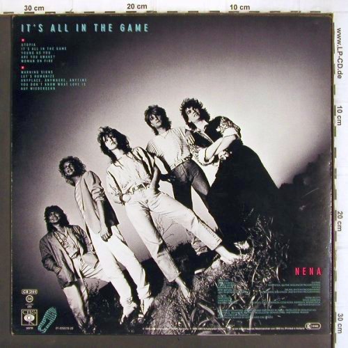 Nena: It's All In The Game,Poster,Collect, CBS(CBS 26 578), NL, 1985 - LP - V1126 - 9,00 Euro