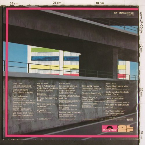 Scheibner,Hans: Liederbuch, Foc, Polydor (2679 081), D, 1978 Typ: 2LP Best.-Nr.: V1130 Preis: 7,50 Euro