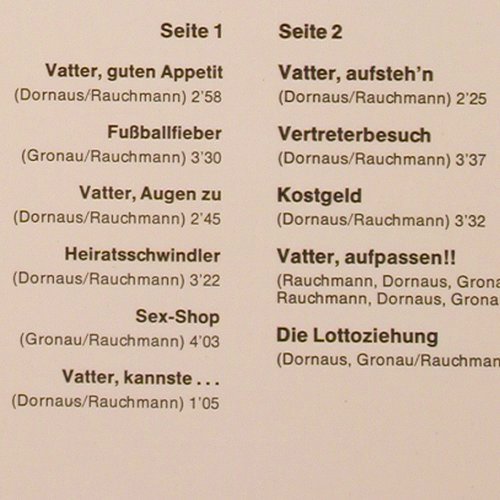 Schanzara,Tana: Vatter!, BASF/Cornet (15 20446-4), D Typ: LP Best.-Nr.: V1179 Preis: 7,50 Euro
