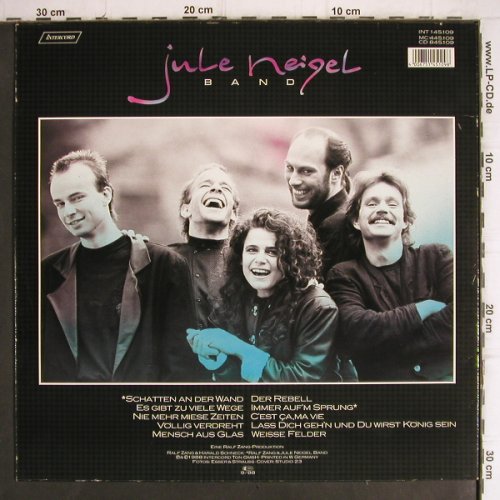 Neigel Band,Jule: Schatten an der Wand, Intercord(INT 145.109), D, 1988 - LP - V1237 - 5,00 Euro
