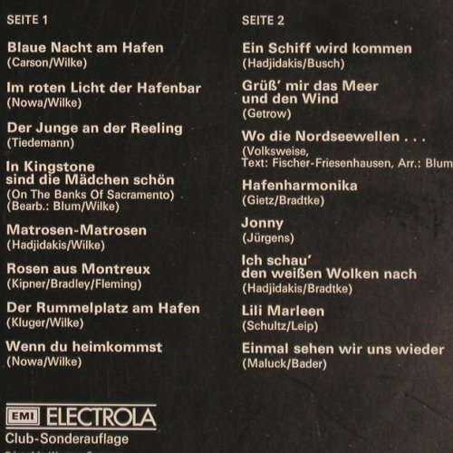 Andersen,Lale: Goldene Serie, Club Sonderauflage, EMI Electrola (63 775), D Typ: LP Best.-Nr.: V1265 Preis: 6,00 Euro
