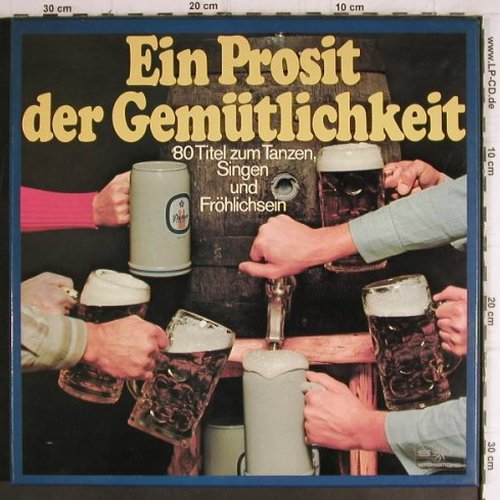 V.A.Ein Prosit der Gemütlichkeit: 80 Titel zum Tanzen,Singen...., SR Int.(62 790), D, Box,  - 3LP - V1331 - 5,00 Euro
