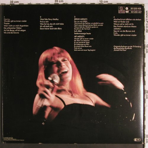 Ebstein,Katja: Live, Foc, Ariola (301 200-406), D, 1980 Typ: 2LP Best.-Nr.: V1333 Preis: 9,00 Euro