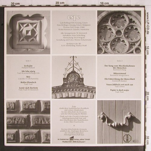 Espe: Live, Pläne (ES-5090), D Typ: LP Best.-Nr.: V1385 Preis: 7,50 Euro