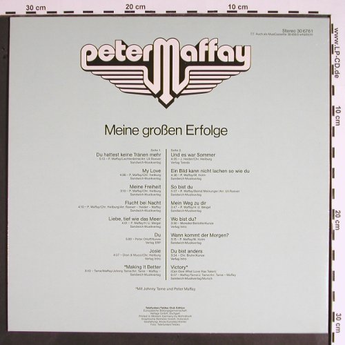 Maffay,Peter: Meine großen Erfolge, Club Edition, Telefunken(30 6761), D, 1981 - LP - V1427 - 5,00 Euro