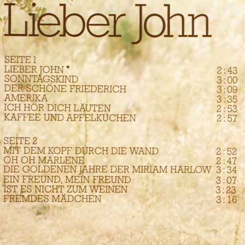 Roos,Mary: Lieber John, Foc, CBS(65 653), D, 1973 - LP - V1432 - 7,50 Euro