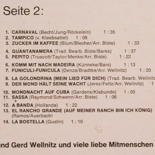 V.A.HörZu - sing mit! Fiesta: Studio Orch.Paul Biste, Wellnitz..., HrZu(SHZE 396), D, 1973 - LP - V1471 - 4,00 Euro