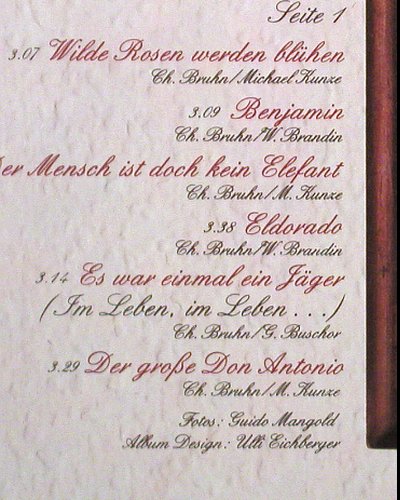 Ebstein,Katja: Wilde Rosen und andere Träume, HörZu Emi (C 062-29 560), D,Foc, 1974 Typ: LP Best.-Nr.: V1476 Preis: 6,00 Euro