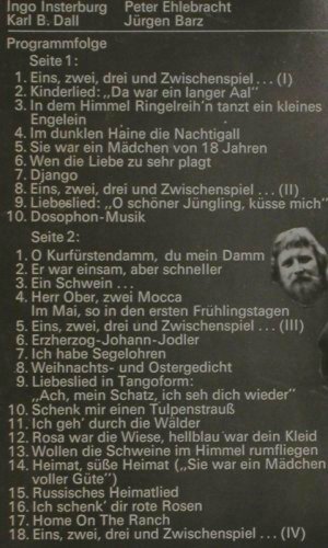 Insterburg & Co.: Eins-zwei-drei und Zwischenspiel, Philips (844 343 PY), D, 1968 Typ: LP Best.-Nr.: V1484 Preis: 7,50 Euro