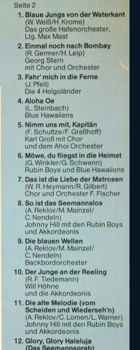 V.A.Heute geht's an Bord: 24 beliebte Shanties+Seemannslieder, Reemtsma(REE 001), D,  - LP - V1497 - 5,00 Euro