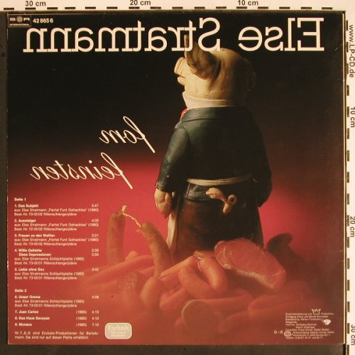 Stratmann,Else: fom feinsten, S*R International (42 865 6), D, 1985 Typ: LP Best.-Nr.: V1546 Preis: 7,50 Euro
