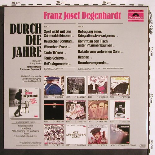 Degenhardt,F.-J.: Durch die Jahre, 1965-1980, Polydor(2459 242), D, 1980 - LP - V1649 - 6,00 Euro