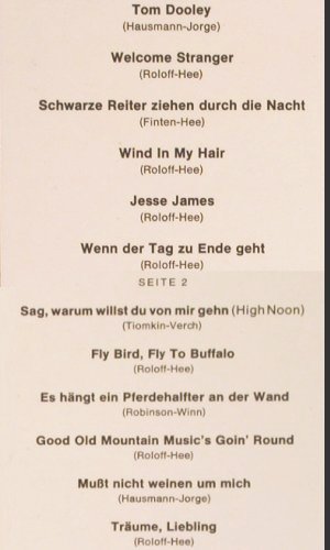 Ronny: Über die weite Prärie, Telefunken(SLE 14 553-P), D, 1969 - LP - V168 - 7,50 Euro