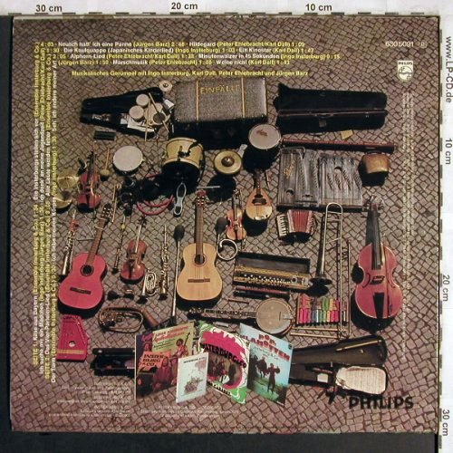 Insterburg & Co.: Musikalisches Gerümpel,Live Hamburg, Philips (6305 091), D, 1971 Typ: LP Best.-Nr.: V1696 Preis: 7,50 Euro