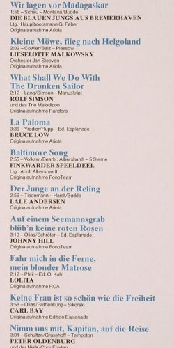 V.A.Deine Heimat ist das Meer: Die 20 schönsten Seemannslieder, Mercato(91 953 0), D, 1982 - LP - V1748 - 6,00 Euro