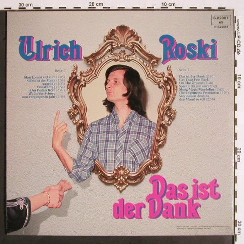 Roski,Ulrich: Das ist der Dank, Foc, Telefunken(6.22087 AS), D, 1975 - LP - V1863 - 9,00 Euro