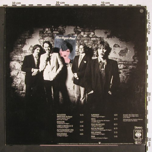 Hagen Band,Nina: Same,incl.Beilage, CBS(CBS 83 136), NL, 1978 - LP - V1998 - 9,00 Euro