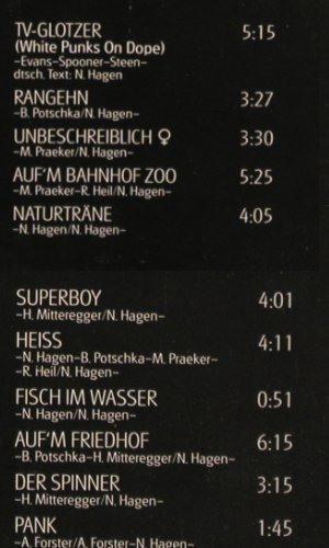 Hagen Band,Nina: Same,incl.Beilage, CBS(CBS 83 136), NL, 1978 - LP - V1998 - 9,00 Euro