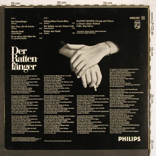 Wader,Hannes: Der Rattenfänger, Philips (6305 207), D Typ: LP Best.-Nr.: V202 Preis: 7,50 Euro