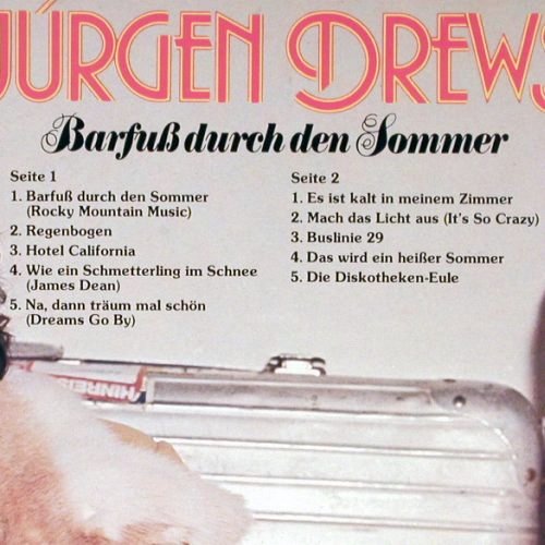 Drews,Jürgen: Barfuß durch den Sommer, Foc, WB (56 380), D, 1977 Typ: LP Best.-Nr.: V2110 Preis: 7,50 Euro
