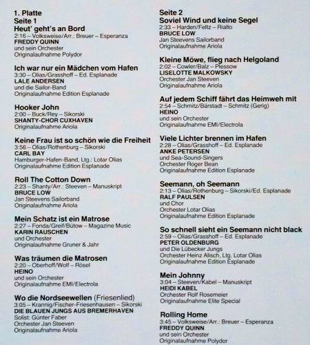V.A.Über alle Meere: Die schönsten Lieder der Seefahrt, Marcato (38 075 8), D, Foc, 1979 Typ: 2LP Best.-Nr.: V212 Preis: 9,00 Euro
