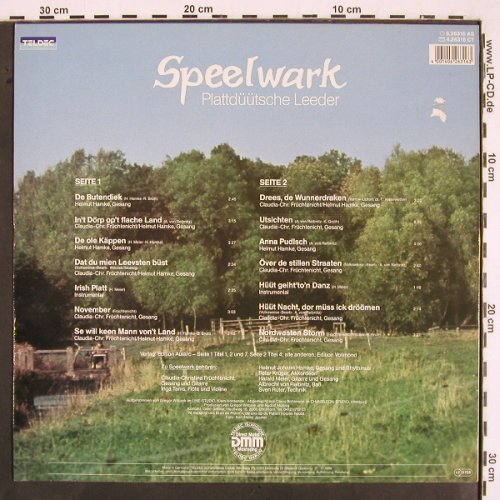 Speelwark: Plattdütsche Leeder, Teldec(6.26316 AS), D, 1986 - LP - V2169 - 7,50 Euro