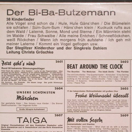 Steglitzer Kinderchor/Singk.Dahlem: Der Bi-Ba-Butzemann,ChristaGröschke, Topas(LP 2612), D,  - LP - V2276 - 5,00 Euro