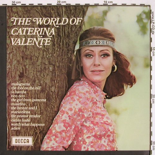 Valente,Caterina: The World Of, Decca (SPA 192), UK, 1971 Typ: LP Best.-Nr.: V2326 Preis: 7,50 Euro