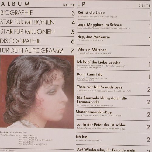 Leandros,Vicky: Star für Millionen, Foc, Philips (6303 165), D Typ: LP Best.-Nr.: V2384 Preis: 6,00 Euro
