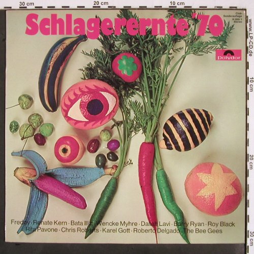 V.A.Schlagerernte'70: Freddy,Renate Kern ... Bee Gees, Polydor Club-Ed. (H 802/1), D, 1970 Typ: LP Best.-Nr.: V2389 Preis: 5,00 Euro