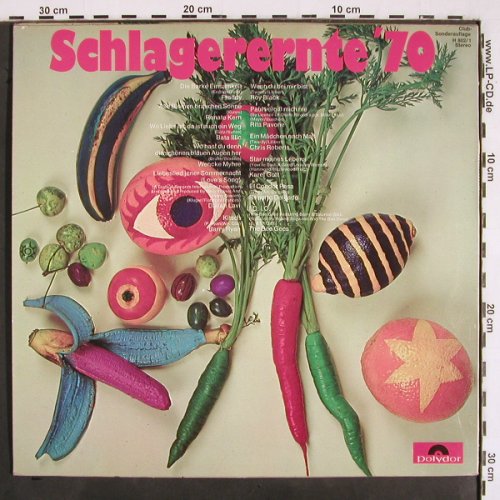 V.A.Schlagerernte'70: Freddy,Renate Kern ... Bee Gees, Polydor Club-Ed. (H 802/1), D, 1970 Typ: LP Best.-Nr.: V2389 Preis: 5,00 Euro
