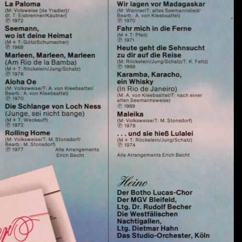 Heino: Die schönsten Seemannslieder,Foc, EMI / Hr Zu(134-46 021/22), D,  - 2LP - V2458 - 7,50 Euro