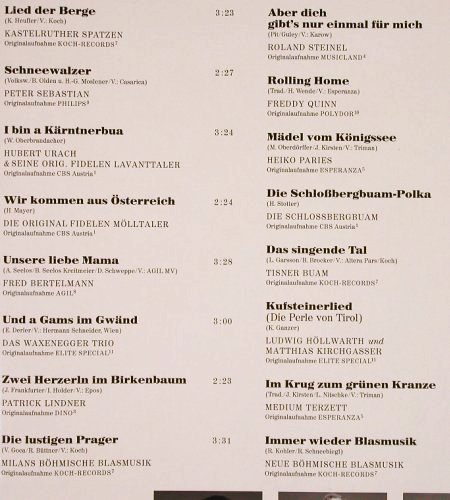 V.A.Von Herz zu Herz: Die 32 schönsten volkstüm Schlager, Sono Cord (36-431-5), D, Foc, 1990 Typ: 2LP Best.-Nr.: V2508 Preis: 5,00 Euro