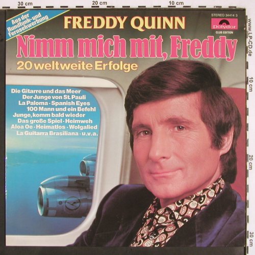 Quinn,Freddy: Nimm mich mit,Freddy, Polydor Club-Ed.(34 414-3), D,  - LP - V2510 - 5,00 Euro