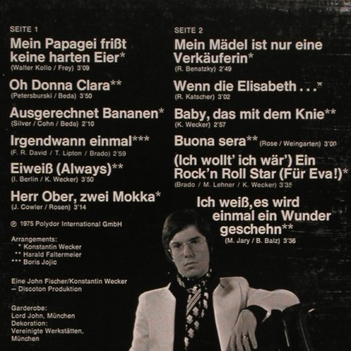 Lehner,Mario: Same, Polydor(2371 559), D, 1975 - LP - V2569 - 5,00 Euro