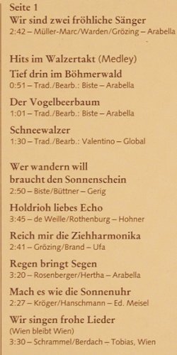 Hellberg-Duo: Wir sind zwei fröhliche Sänger, Ariola(40 872 4), D, Club Ed, 1984 - LP - V2585 - 5,00 Euro