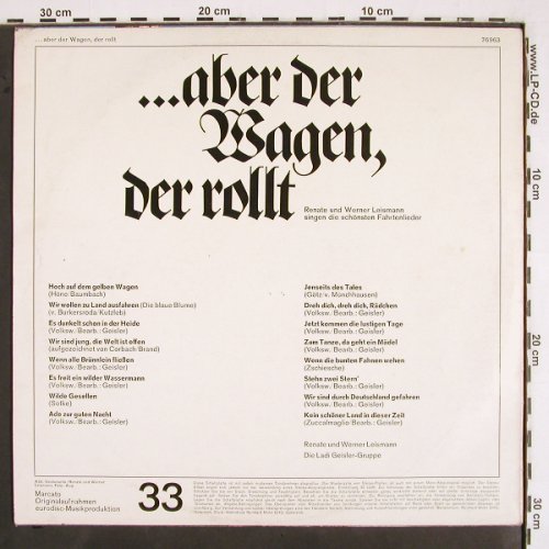 Leismann,Renate & Werner: ...aber der Wagen der rollt,vg+/vg+, Mercato(76 963), D,  - LP - V2586 - 4,00 Euro