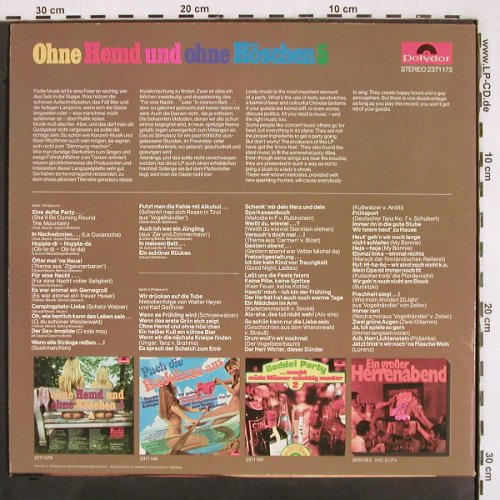 V.A.Ohne Hemd und ohne Höschen: Folge 5, Wieder 50 heiße Superkn., Polydor (2371 173), D, 1971 Typ: LP Best.-Nr.: V2615 Preis: 4,00 Euro