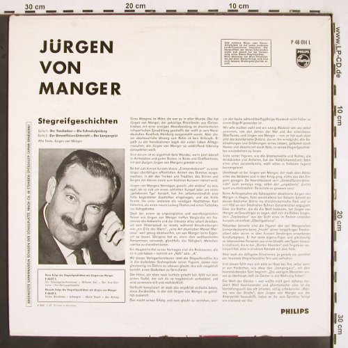 von Manger,Jürgen: Stegreifgeschichten,o.Philips Cover, Philips (P 48 014 L), D, 1965 Typ: LP Best.-Nr.: V2661 Preis: 7,50 Euro