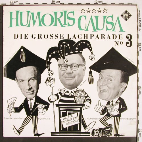 V.A.Humoris Causa: Die große Lachparade No.3, Telefunken (SLE 14 424-P), D Typ: LP Best.-Nr.: V2662 Preis: 6,00 Euro